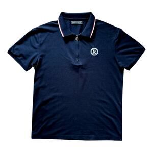 Stefano Ricci Navy Blue Polo Shirt | Size M